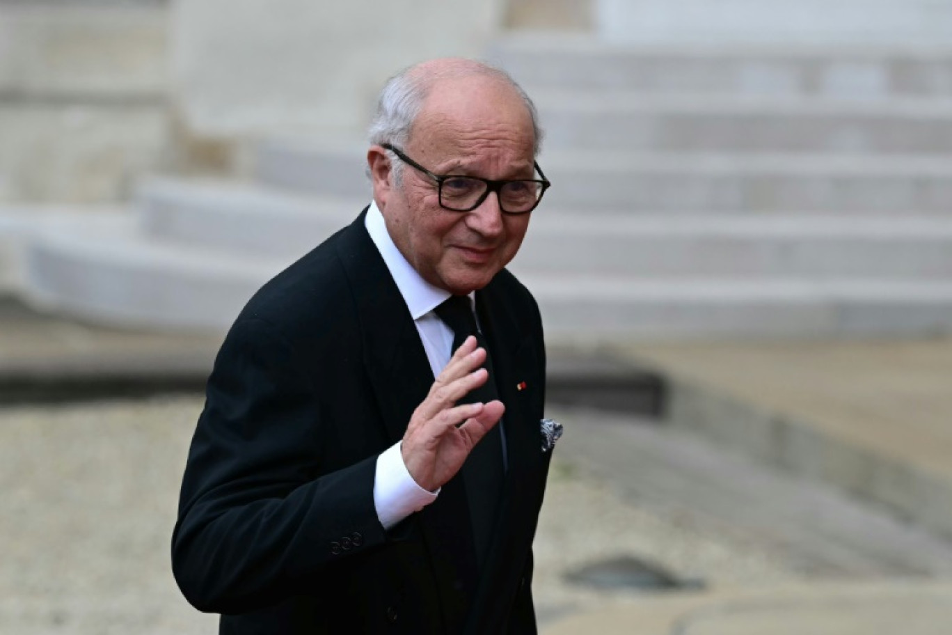 Le président du Conseil constitutionnel Laurent Fabius à l'Élysée le 6 mai 2024 © Miguel MEDINA