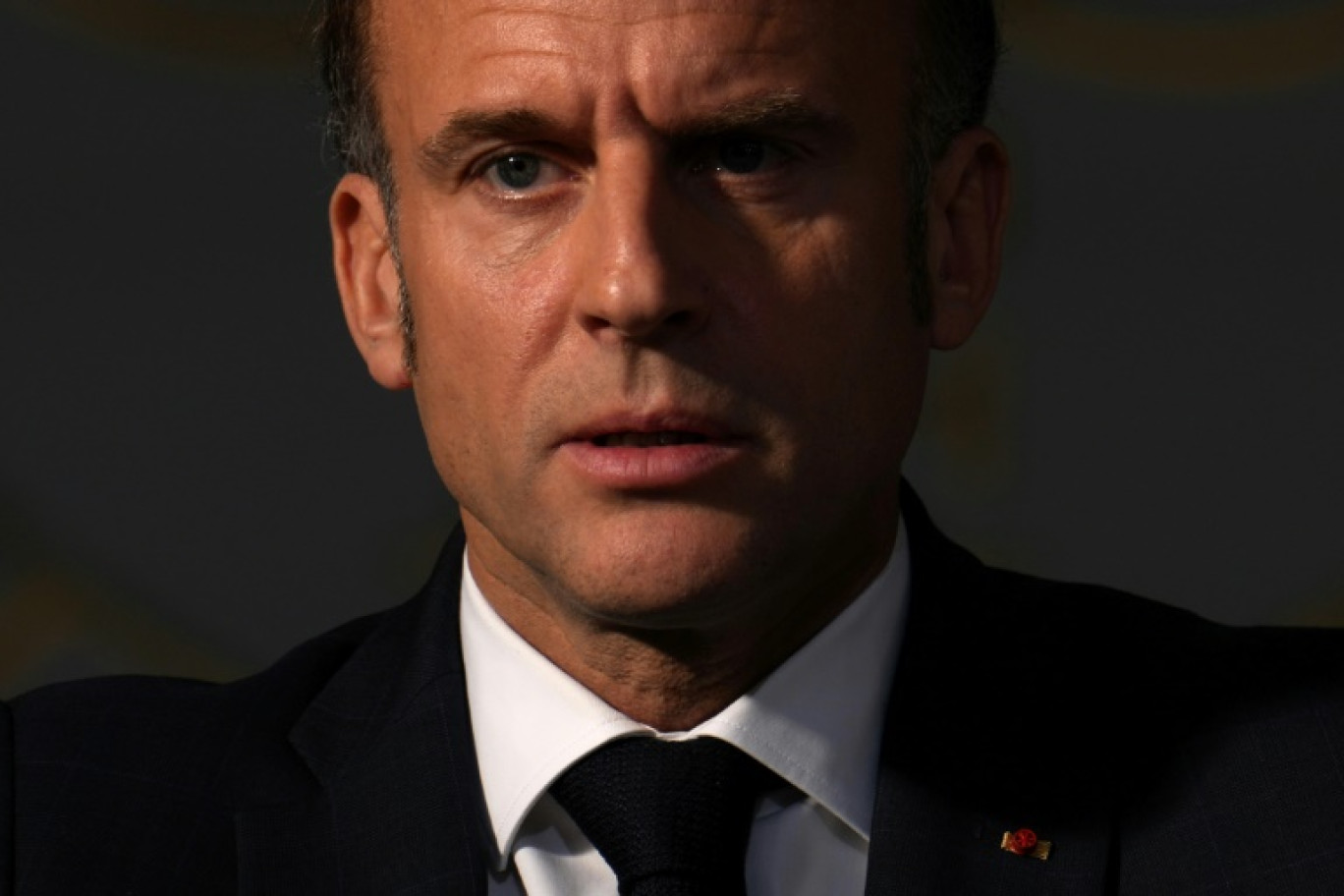 Le président français Emmanuel Macron à Paris le 6 janvier 2025 © Aurelien Morissard