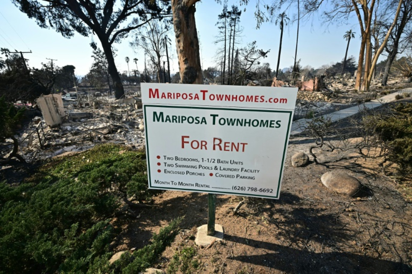 Un quartier d'Altadena (Californie) détruit par un incendie, le 10 janvier 2025 © Frederic J. Brown