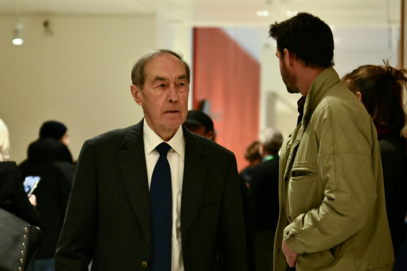 l'ex-directeur de cabinet de Nicolas Sarkozy, Claude Guéant, au palais de justice de Paris, le 13 janvier 2025 © Martin LELIEVRE