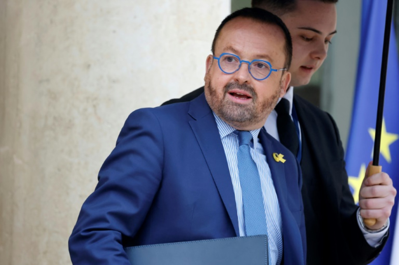 Le ministre de la Santé Yannick Neuder après le Conseil des ministres à l'Élysée, à Paris, le 15 janvier 2025 © Ludovic MARIN