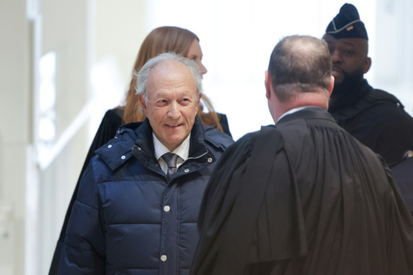 Thierry Gaubert, ancien proche de l'ex-président Nicolas Sarkozy, arrive au palais de justice de Paris, le 6 janvier 2025 © Thibaud MORITZ