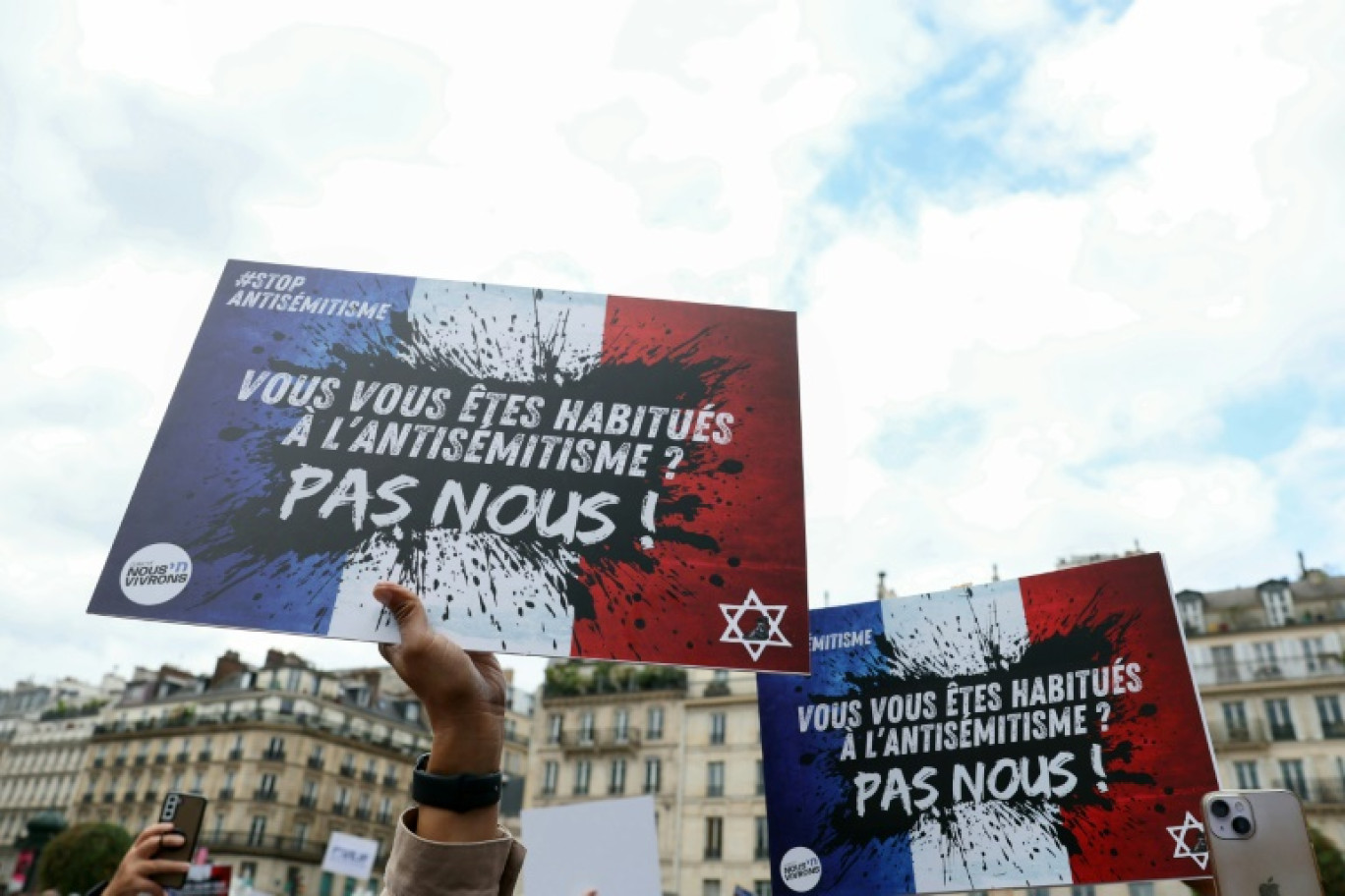 Manifestation à Paris après le viol d'une enfant juive de 12 ans à Courbevoie, le 19 juin 2024 © ALAIN JOCARD