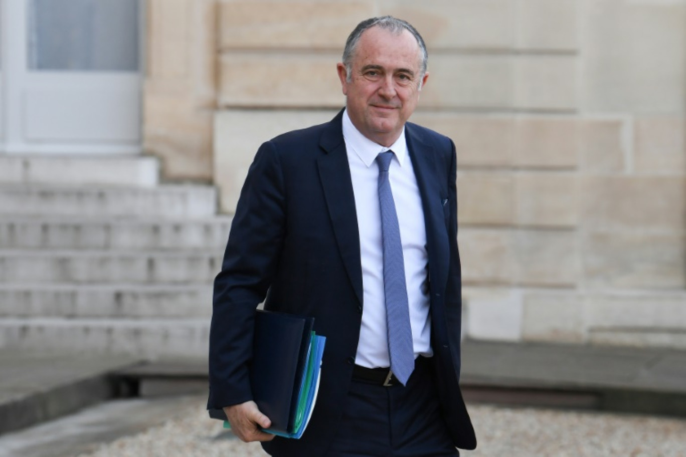 Didier Guillaume, alors ministre de l'Agriculture d'Emmanuel Macron, dans la cour de l'Elysée le 24 juin 2020 à Paris © Alain JOCARD