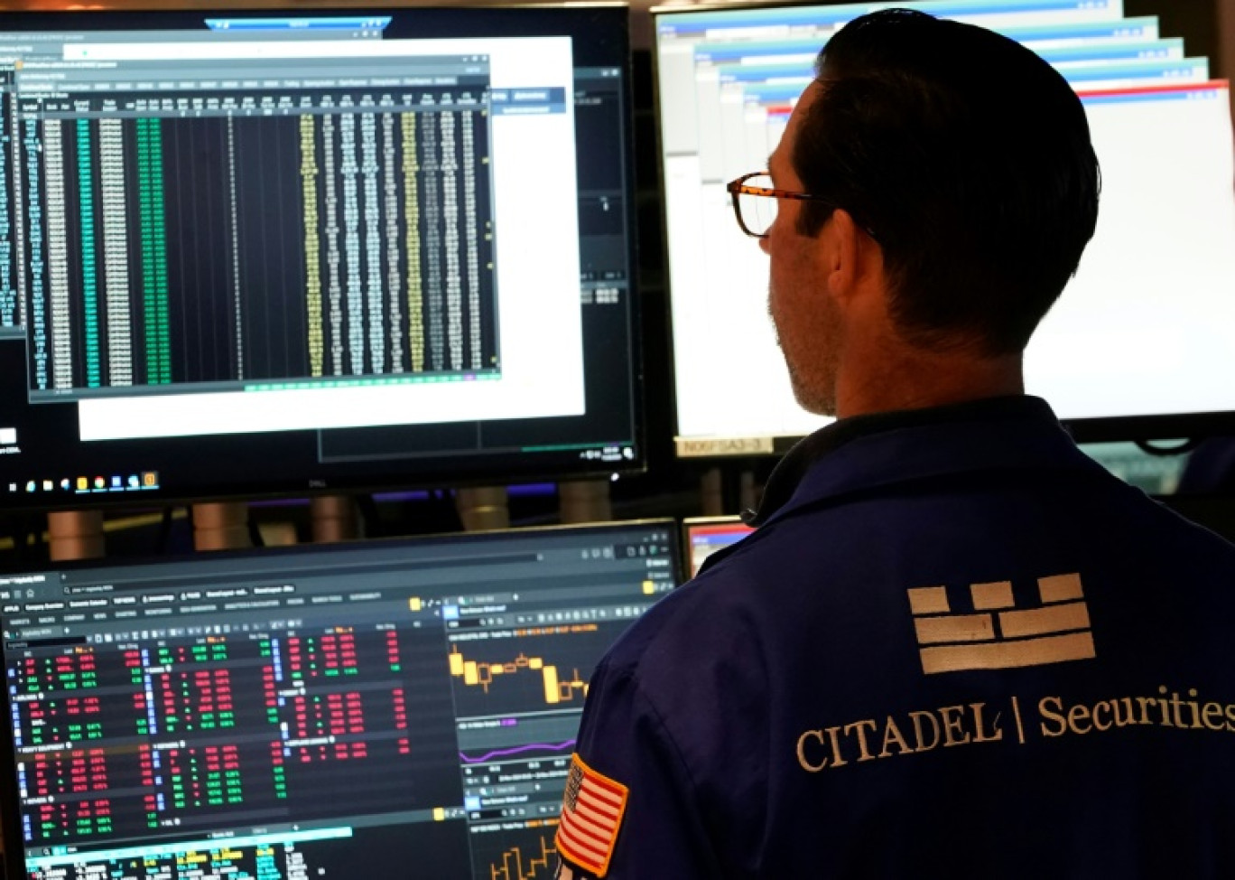 Trader au New York Stock Exchange (NYSE) le 26 novembre 2024. © TIMOTHY A. CLARY