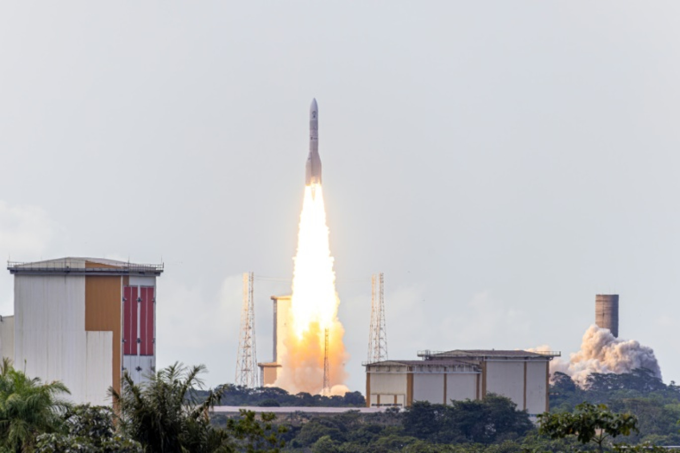 Vol inaugural d'Ariane 6 à Kourou, en Guyane français, le 9 juillet 2024 © Jody AMIET