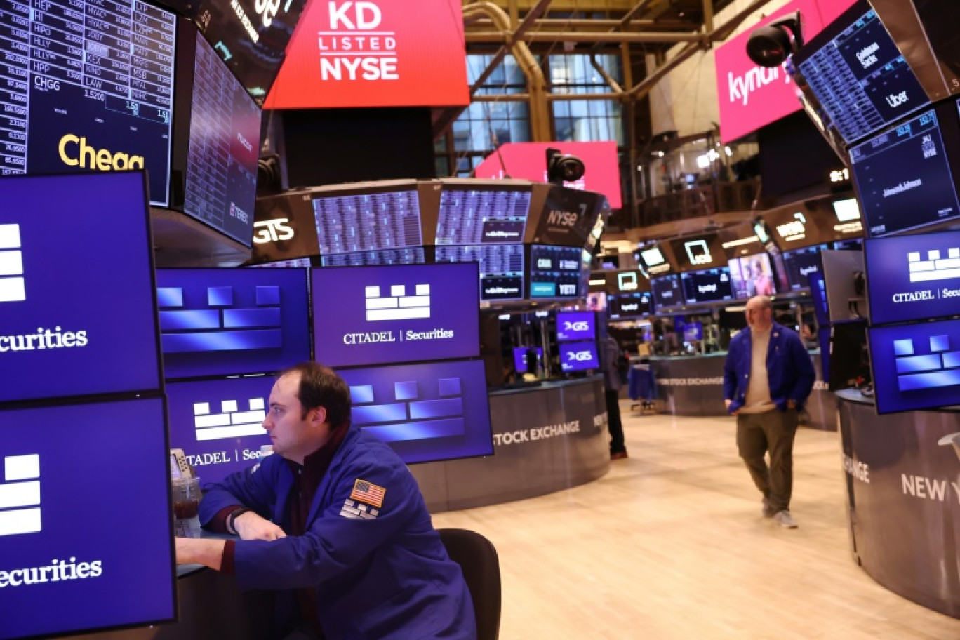 A la Bourse de New York, le 28 janvier 2025 © Michael M. Santiago