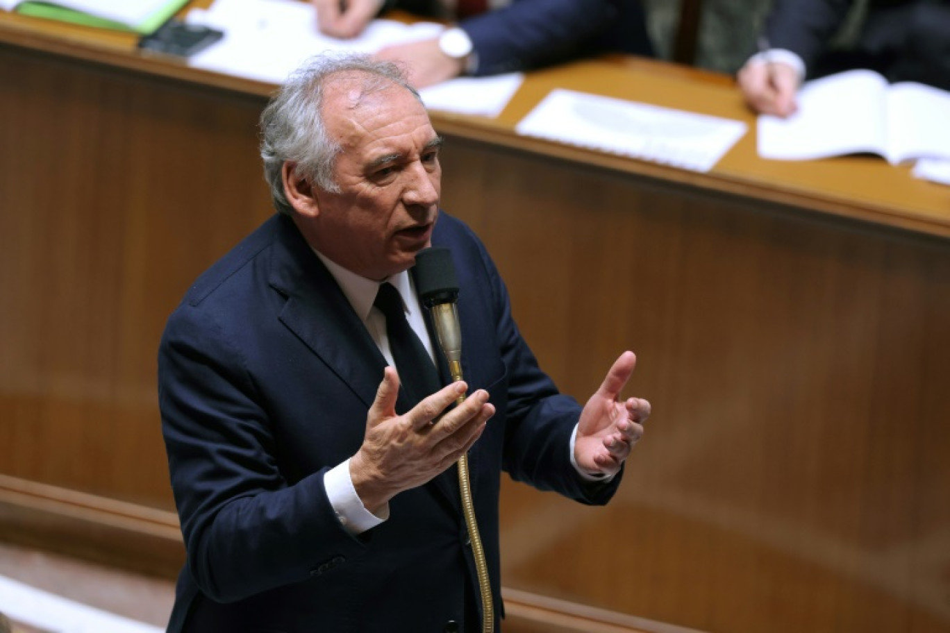 Le Premier ministre François Bayrou à l'Assemblée nationale le 28 janvier 2025 © Thomas SAMSON