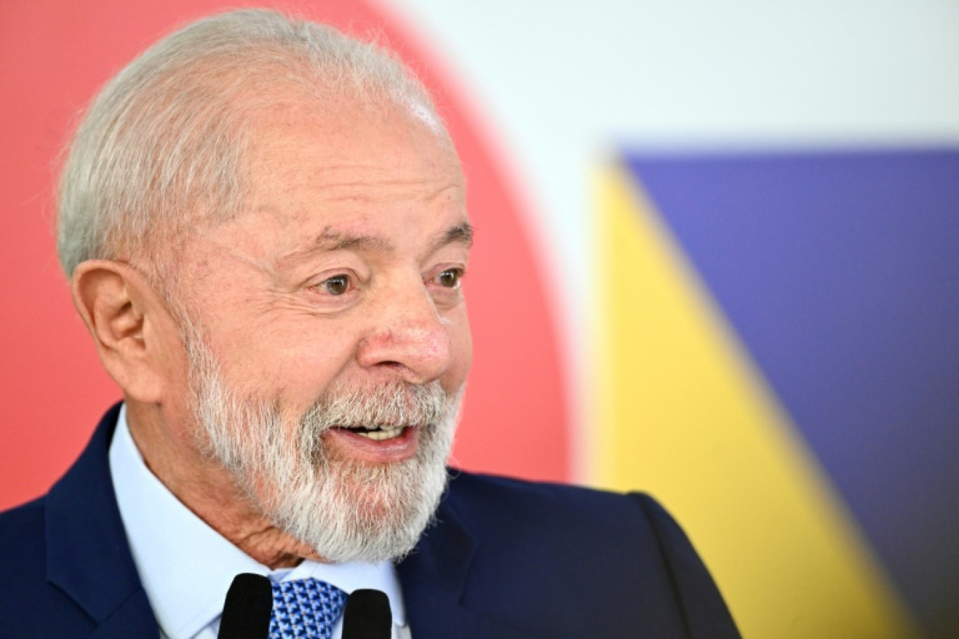 Le président brésilien Luiz Inacio Lula da Silva, lors d'une conférence de presse à Brasilia le 30 janvier 2025 © EVARISTO SA