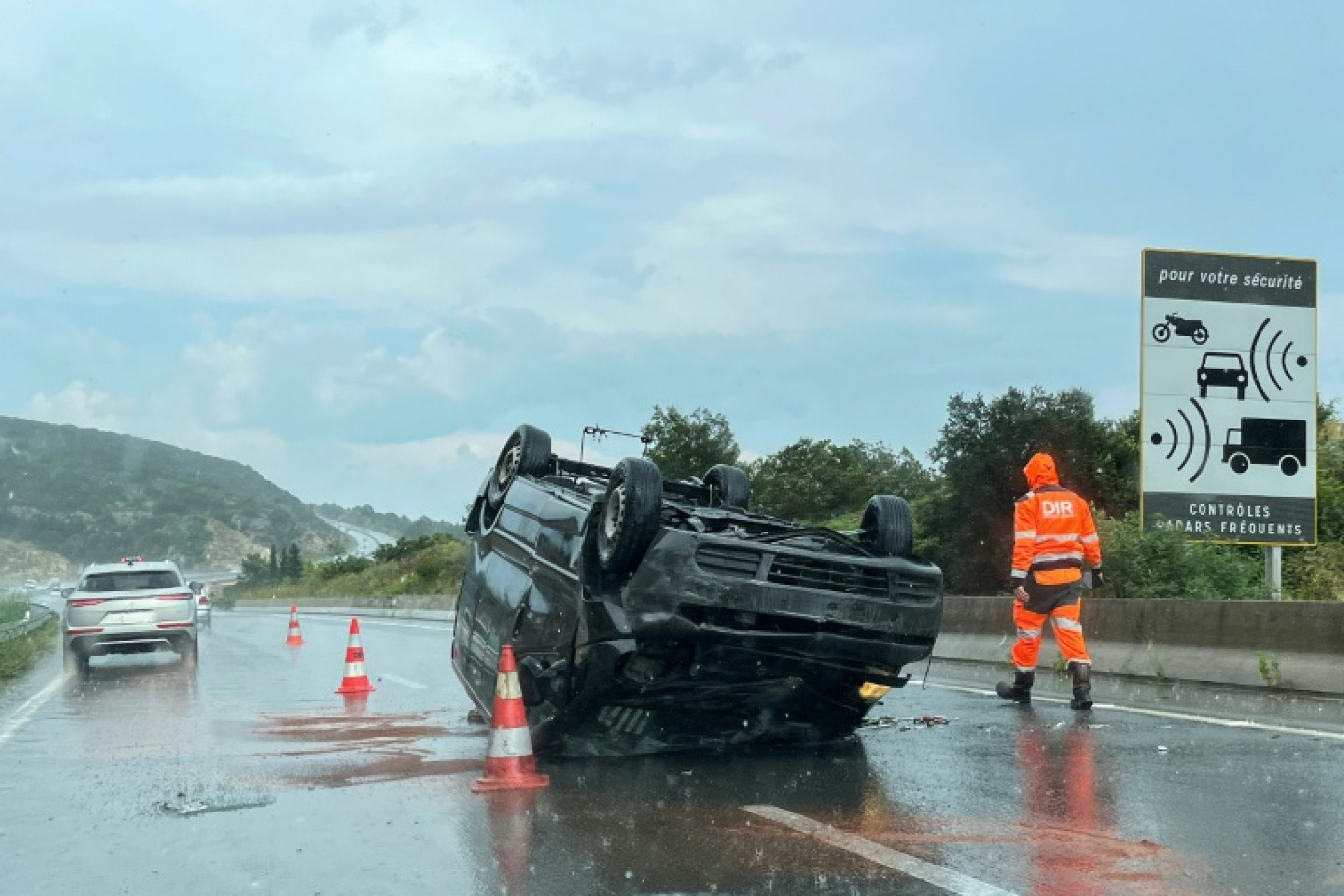 La mortalité sur les routes est restée quasi stable dans l'Hexagone entre 2023 et 2024 © Valery HACHE