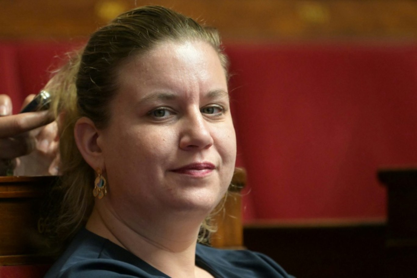 La présidente du groupe LFI à l'Assemblée nationale, Mathilde Panot, le 21 janvier 2025 à l'Assemblée à Paris © Bertrand GUAY