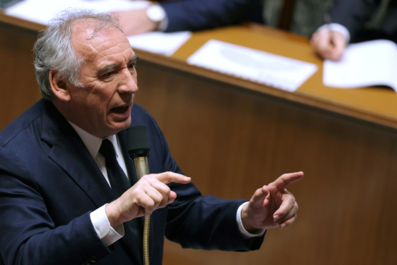 Le Premier ministre François Bayrou lors d'une séance de questions au gouvernement, le 28 janvier 2025 à l'Assemblée nationale, à Paris © Thomas SAMSON