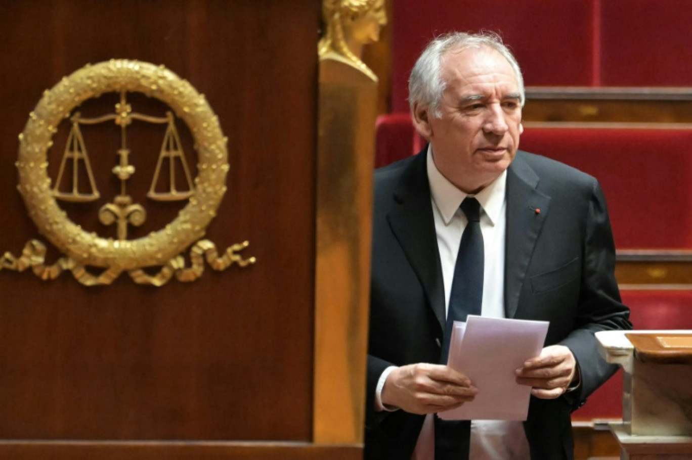 Le Premier ministre François Bayrou à l'Assemblée nationale, le 3 février 2025 à Paris © Bertrand GUAY