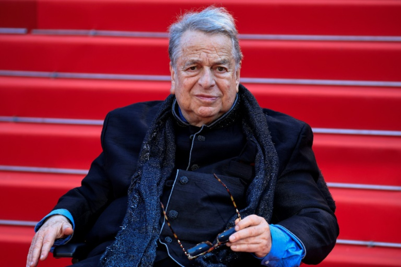 L'écrivain Paul-Loup Sulitzer au Festival de Cannes, le 19 mai 2024 © Valery HACHE