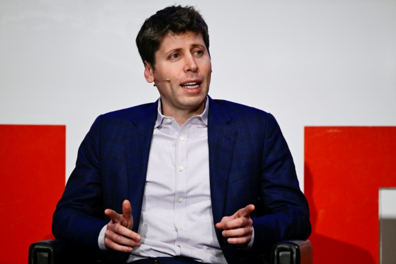 Le directeur général d'OpenAI, Sam Altman, à l'université technique de Berlin, en Allemagne, le 7 février 2025 © John MACDOUGALL