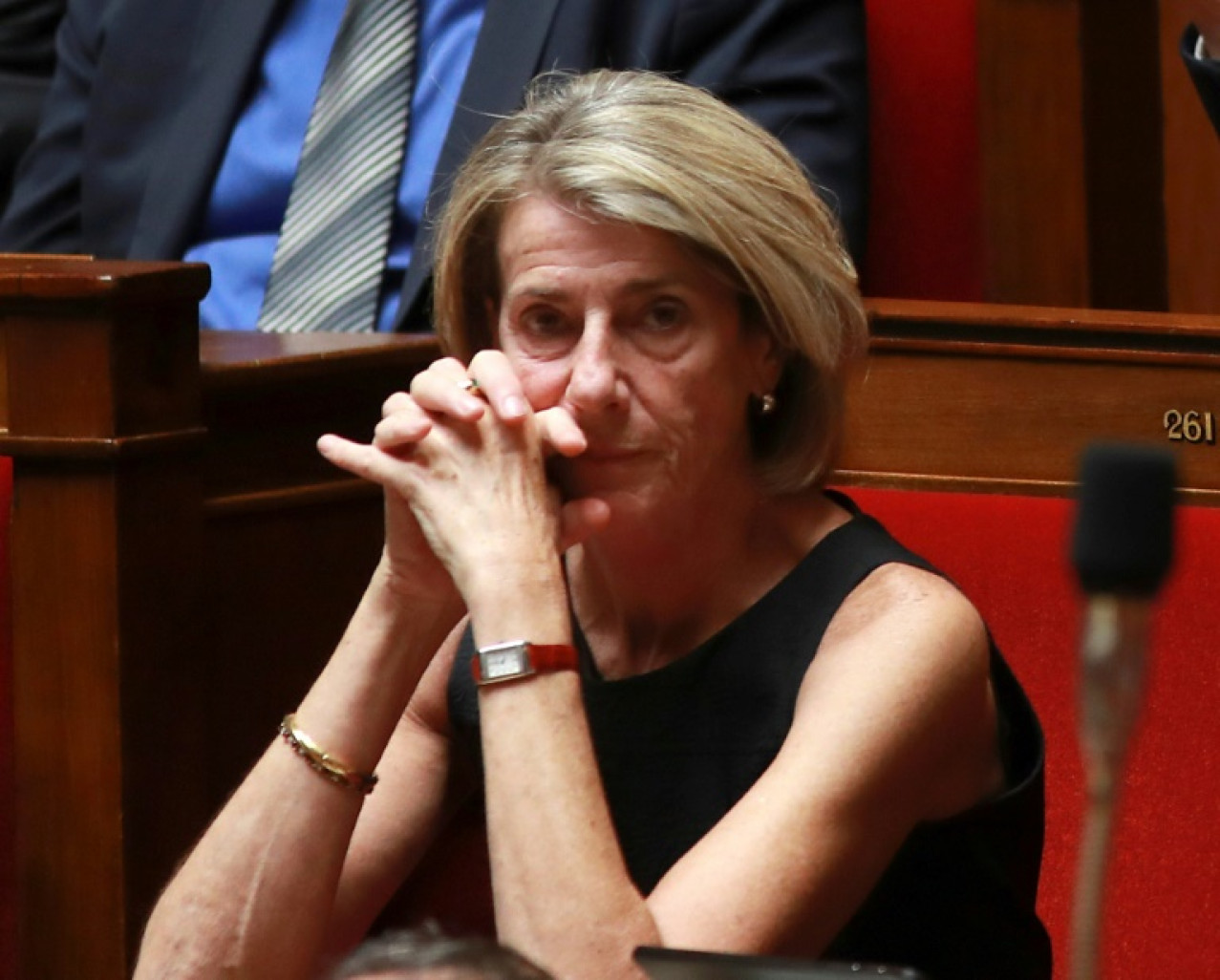 Laurence Vichnievsky, alors députée, lors d'une séance de questions au gouvernement  à l'Assemblée nationale, le 2 août 2017 à Paris © JACQUES DEMARTHON