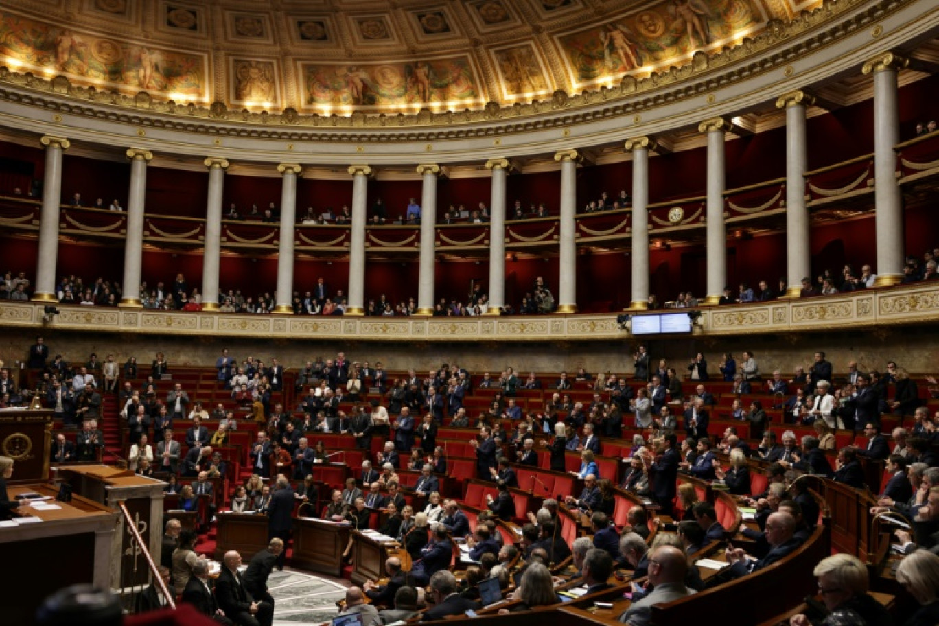 Une séance de questions au gouvernement à l'Assemblée nationale, à Paris, le 11 février 2025 © Thibaud MORITZ