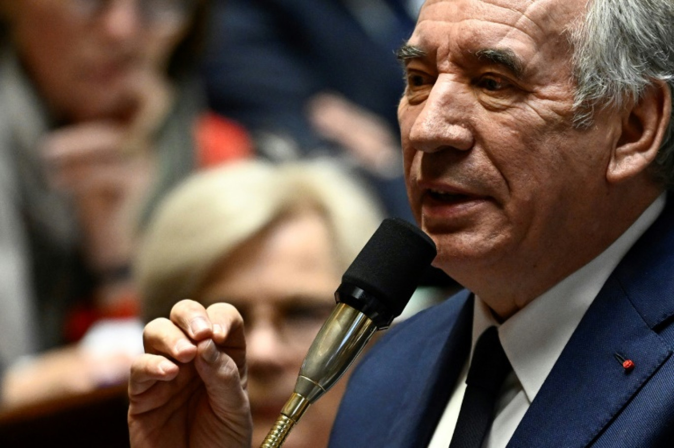 Le Premier ministre François Bayrou à l'Assemblée nationale, à Paris, le 18 février 2025 © JULIEN DE ROSA