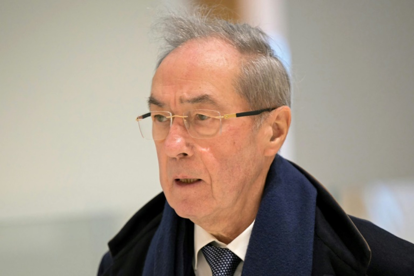 L'ancien secrétaire général de l'Elysée Claude Guéant, au Palais de justice de Paris pour le procès du financement libyen de la campagne de Nicolas Sarkozy, le 20 janvier 2025 © Bertrand GUAY