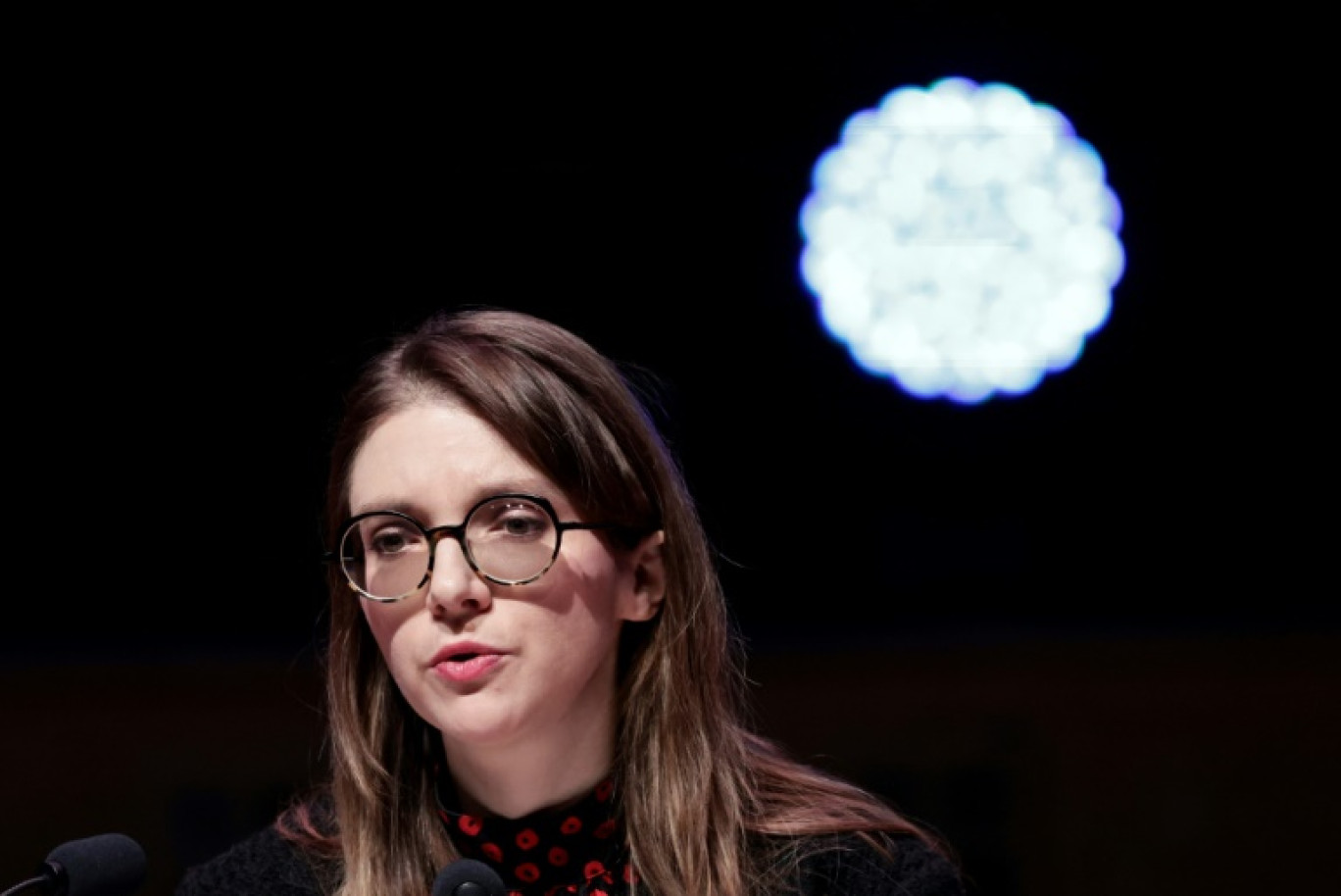 La ministre chargée de la Lutte contre les discriminations, Aurore Bergé, à Paris, le 13 février 2025 © STEPHANE DE SAKUTIN