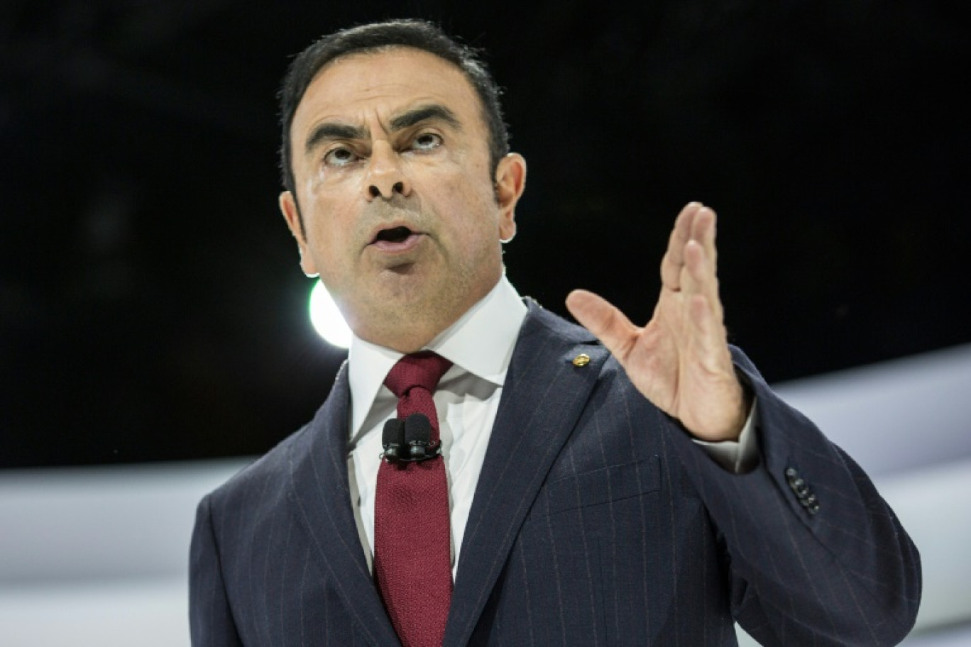 Carlos Ghosn, le 3 avril 2015, à New York © Andrew Burton