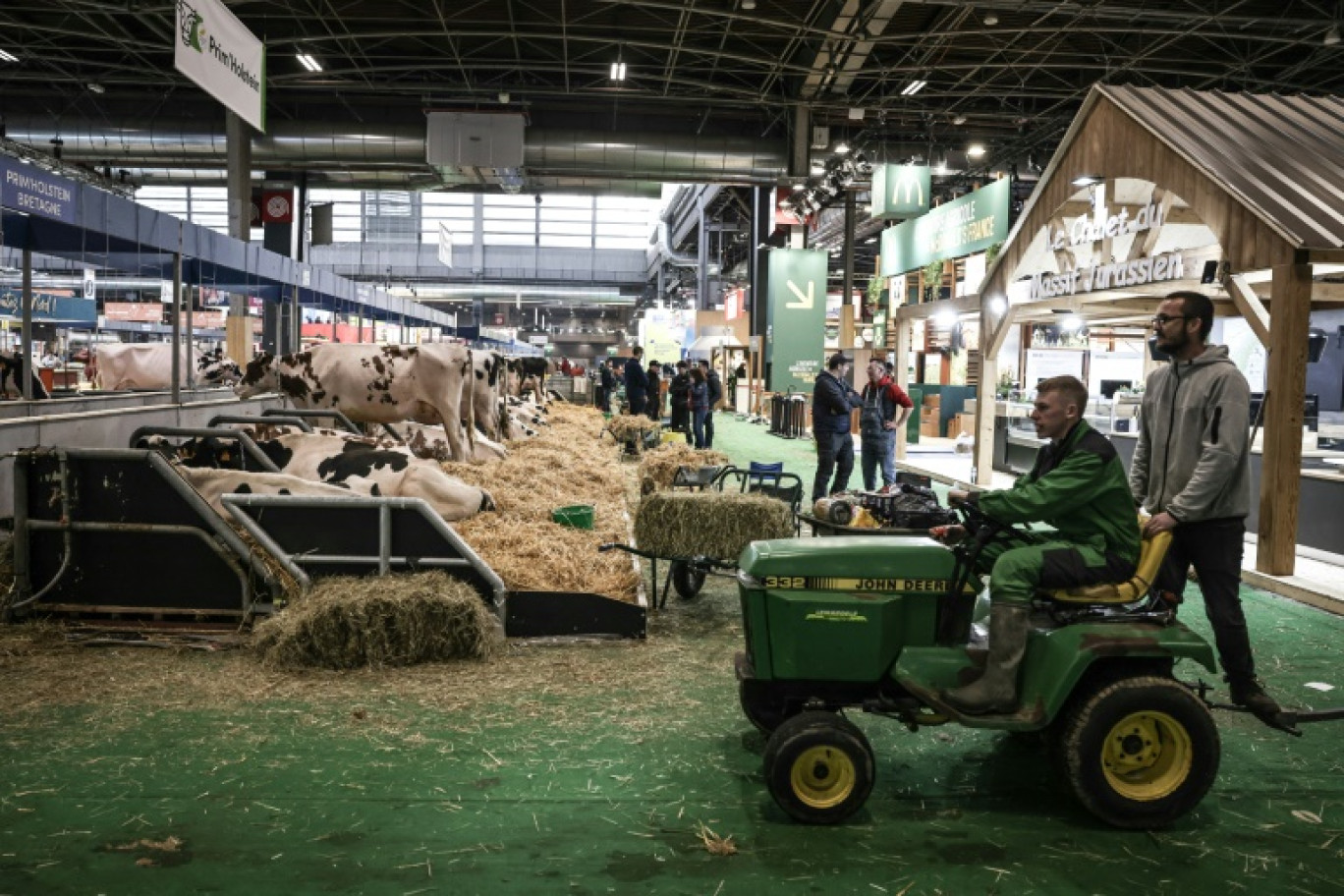 La vache limousine Oupette au Salon de l'agriculture à Paris le 22 février © Thibaud MORITZ