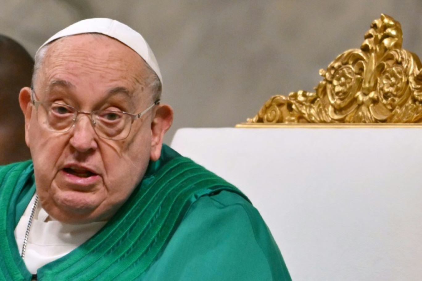 Le pape François dirige une messe à la Basilique Saint-Pierre, au Vatican,  le 26 janvier 2025 © Andreas SOLARO