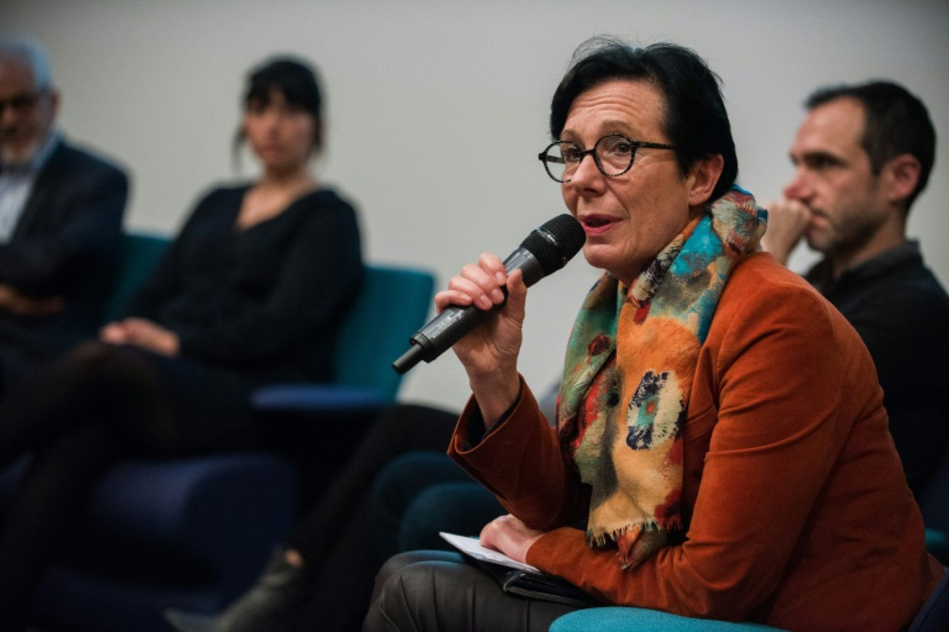 La présidente de l'AFM-Téléthon Laurence Tiennot-Herment le 3 décembre 2018 à Paris © -