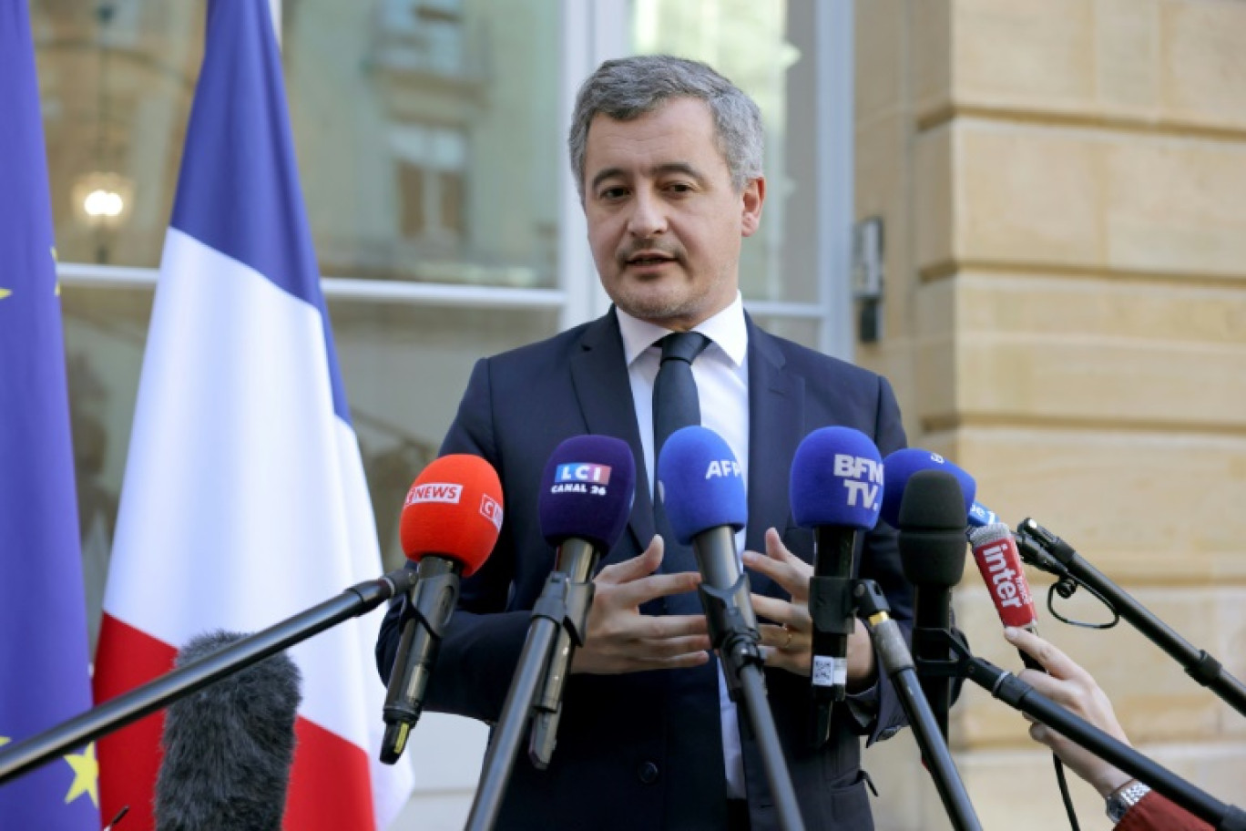 Le ministre de la Justice Gérald Darmanin à Paris le 26 février 2025 © Thomas SAMSON