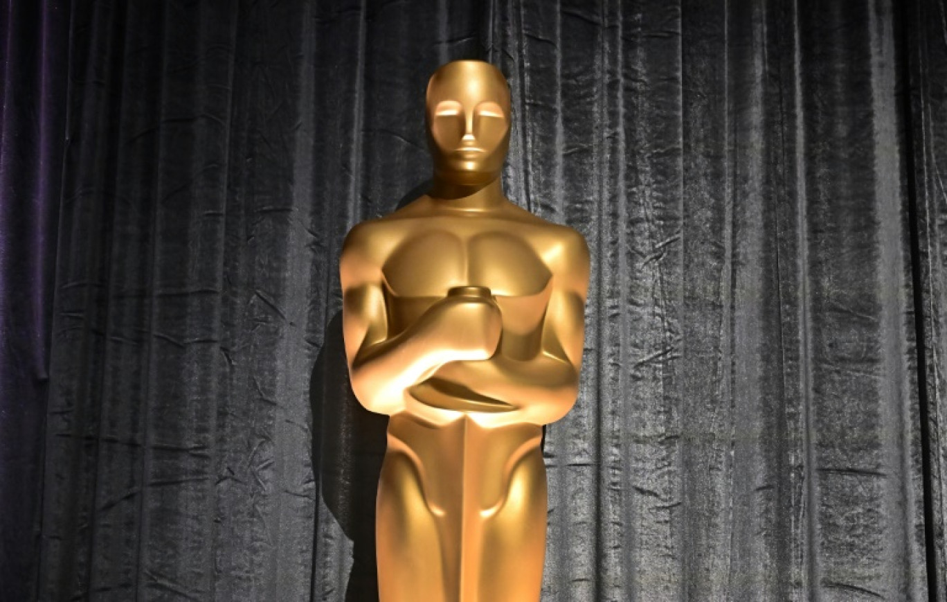 Une statue des Oscars, le 25 février 2025, quelques jours avant la 97e cérémonie à Los Angeles © Frederic J. BROWN