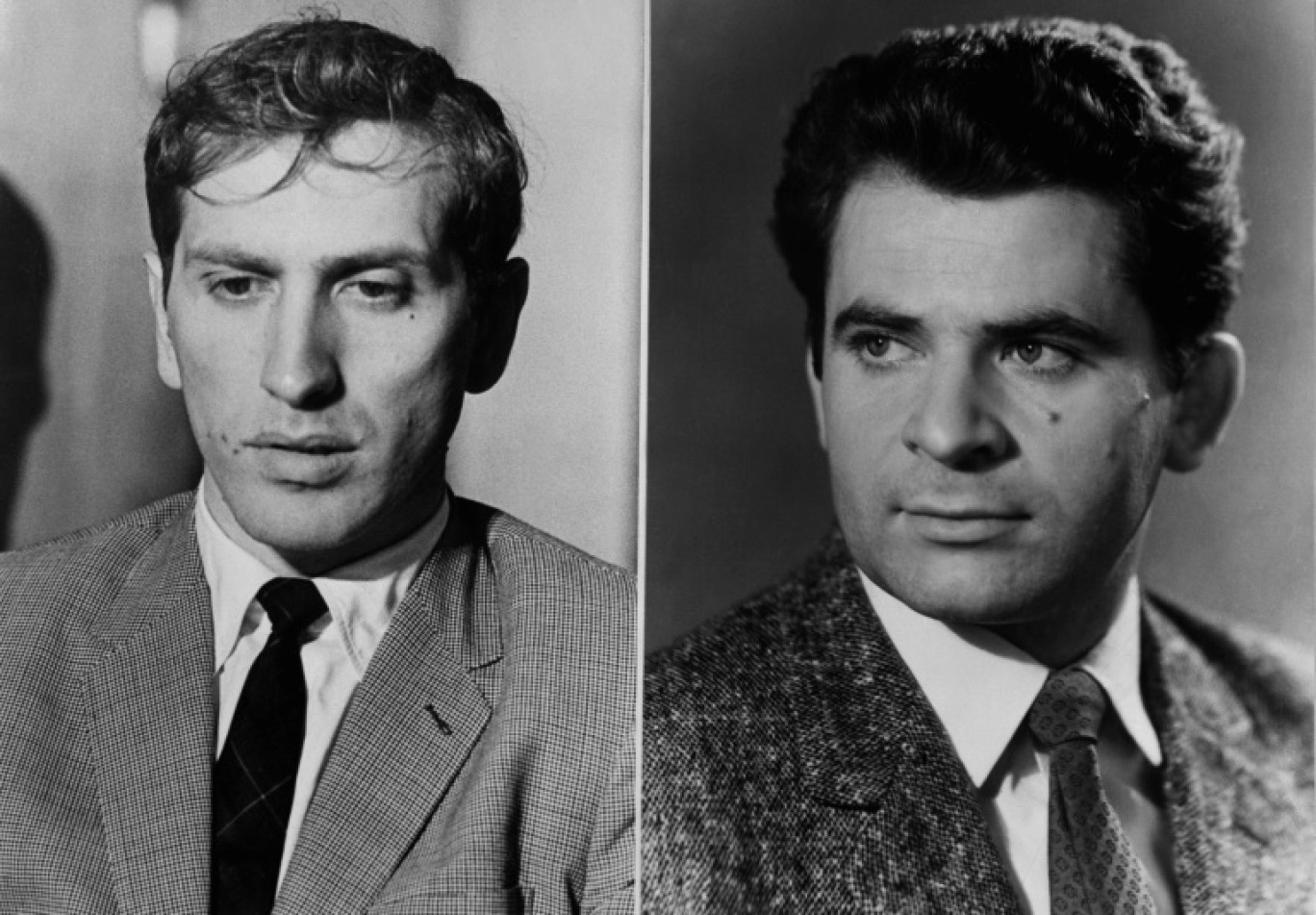 Montage photos des joueurs d'échecs américain Robert Fischer (g) et russe Boris Spassky (d) en 1972 © -