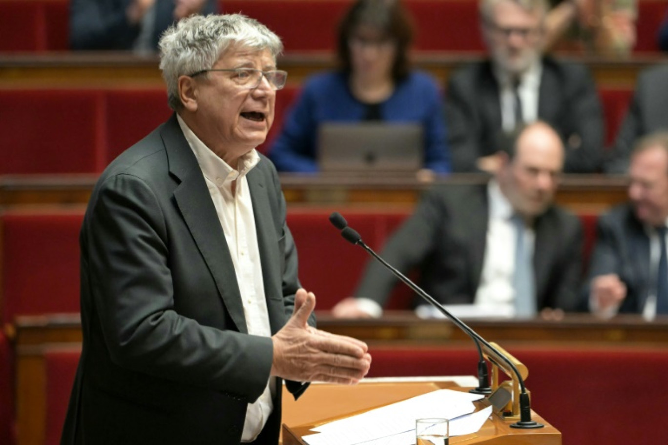 Le député insoumis Eric Coquerel lors d'une session parlementaire à l'Assemblée nationale, Paris, le 3 février 2025 © Bertrand GUAY