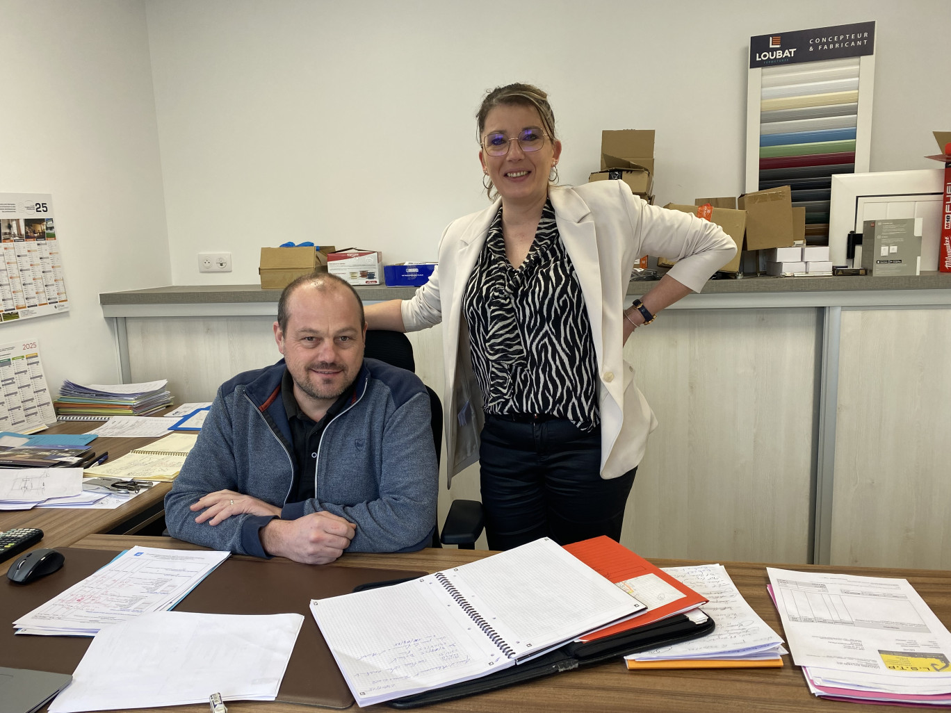 Jennifer Martin et Cédric Dacheux, les cogérants de AMP. 