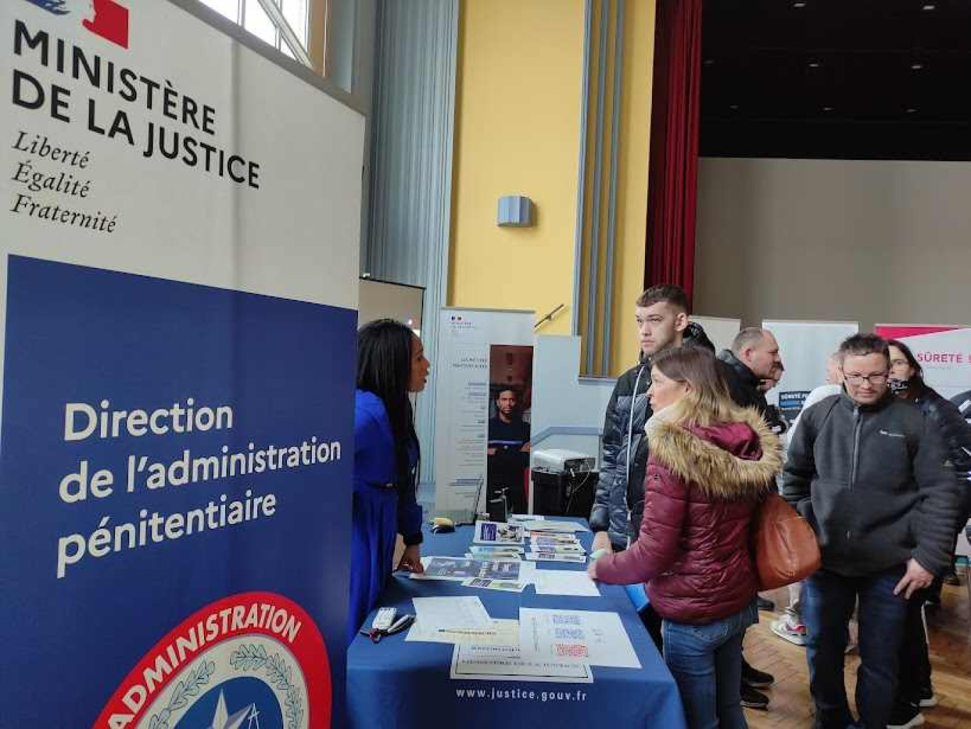 Le stand de l’administration pénitentiaire a été fort occupé.