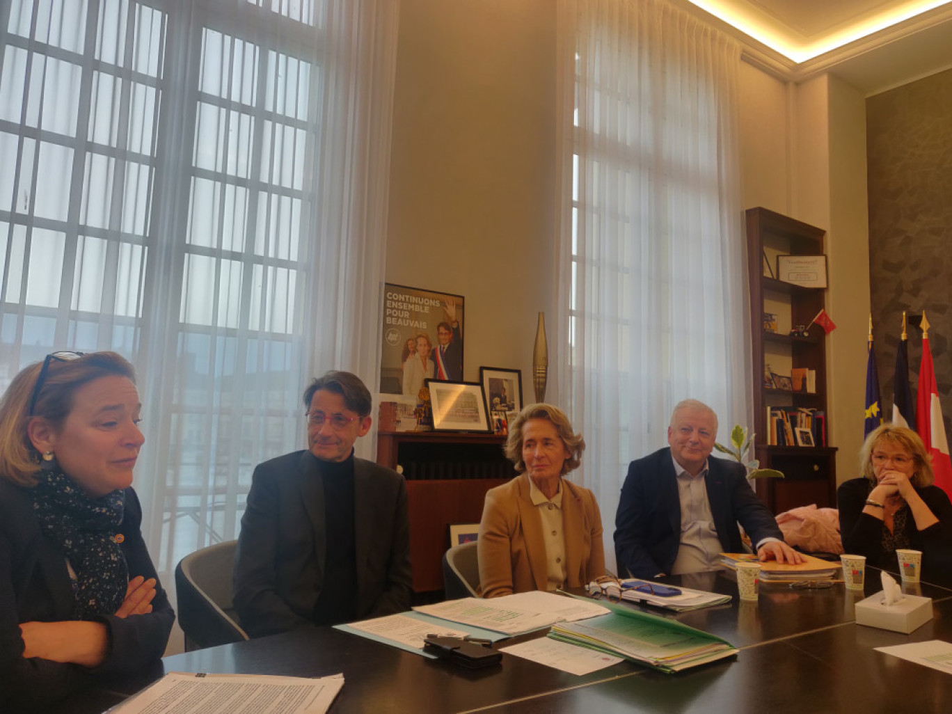 Anne-Françoise Lebreton, Franck Pia, Caroline Cayeux, Olivier Taboureux et Cécile Parage. © Aletheia Press / DLP