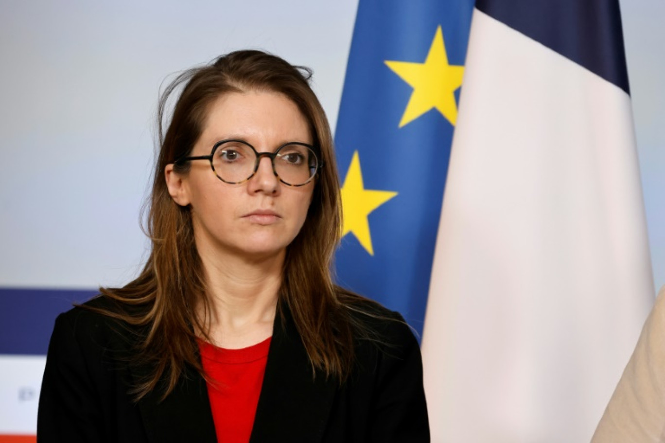 La ministre chargée de l'Egalité entre les femmes et les hommes, Aurore Bergé, le 19 février 2025 à Paris © Ludovic MARIN