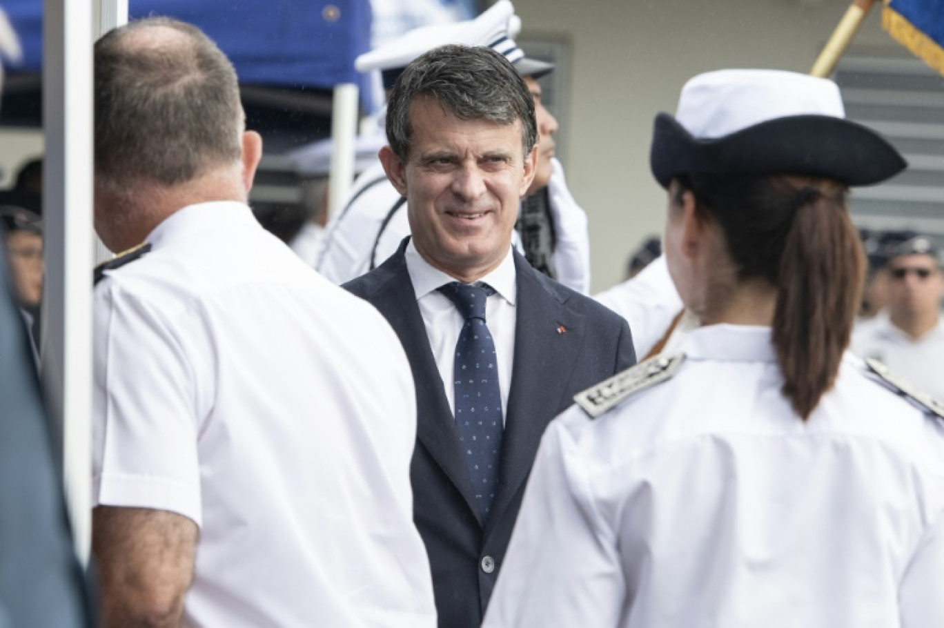 Le ministre des Outre-mer, Manuel Valls, à Nouméa le 28 février 2025 © Delphine MAYEUR