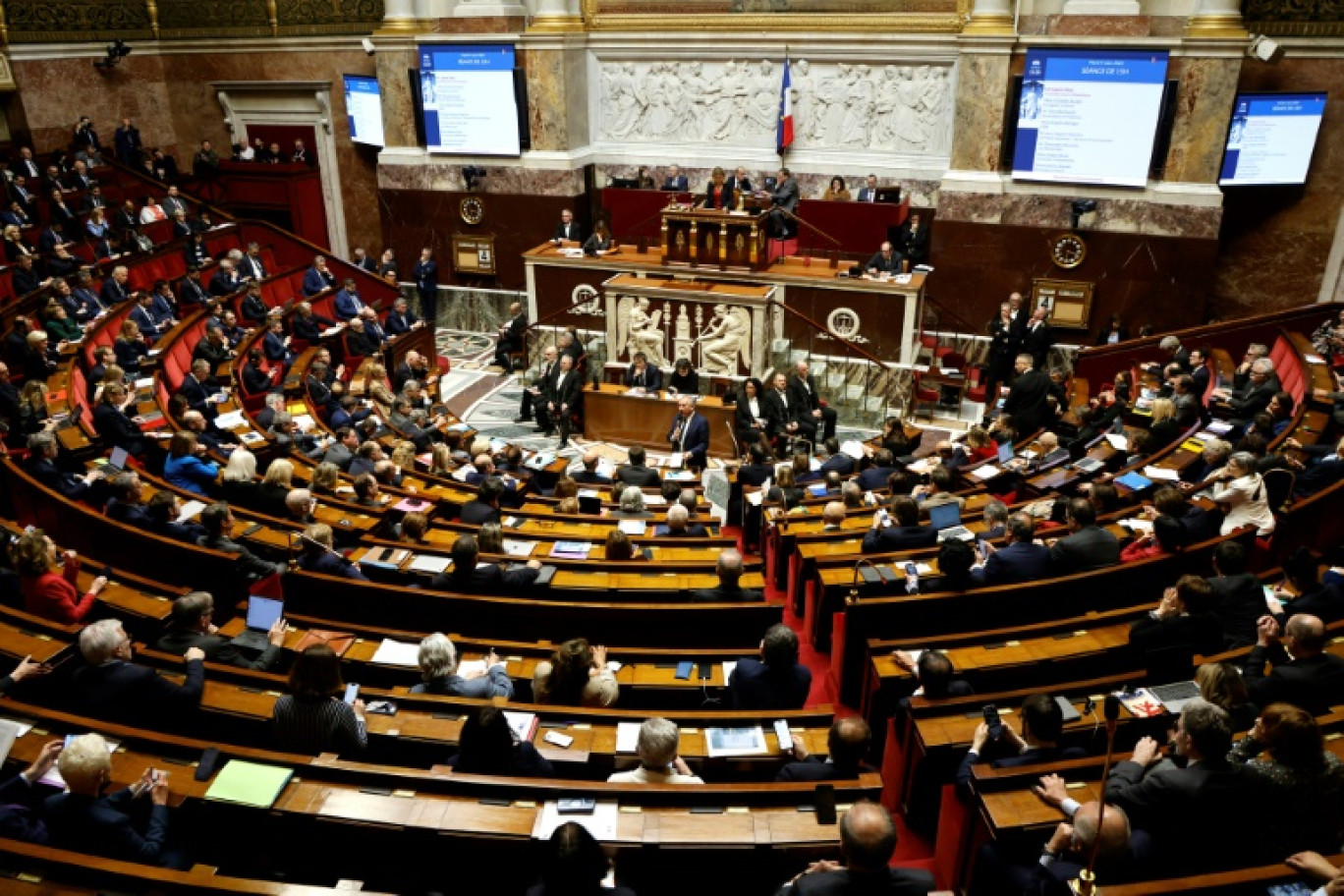 L'Assemblée nationale, le 4 mars 2025, à Paris © Ludovic MARIN