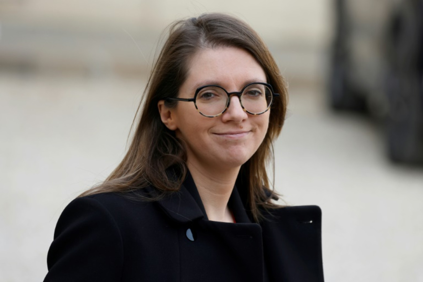 La ministre chargée de l'Égalité entre les femmes et les hommes Aurore Bergé le 19 février à l'Élysée à Paris © Ludovic MARIN