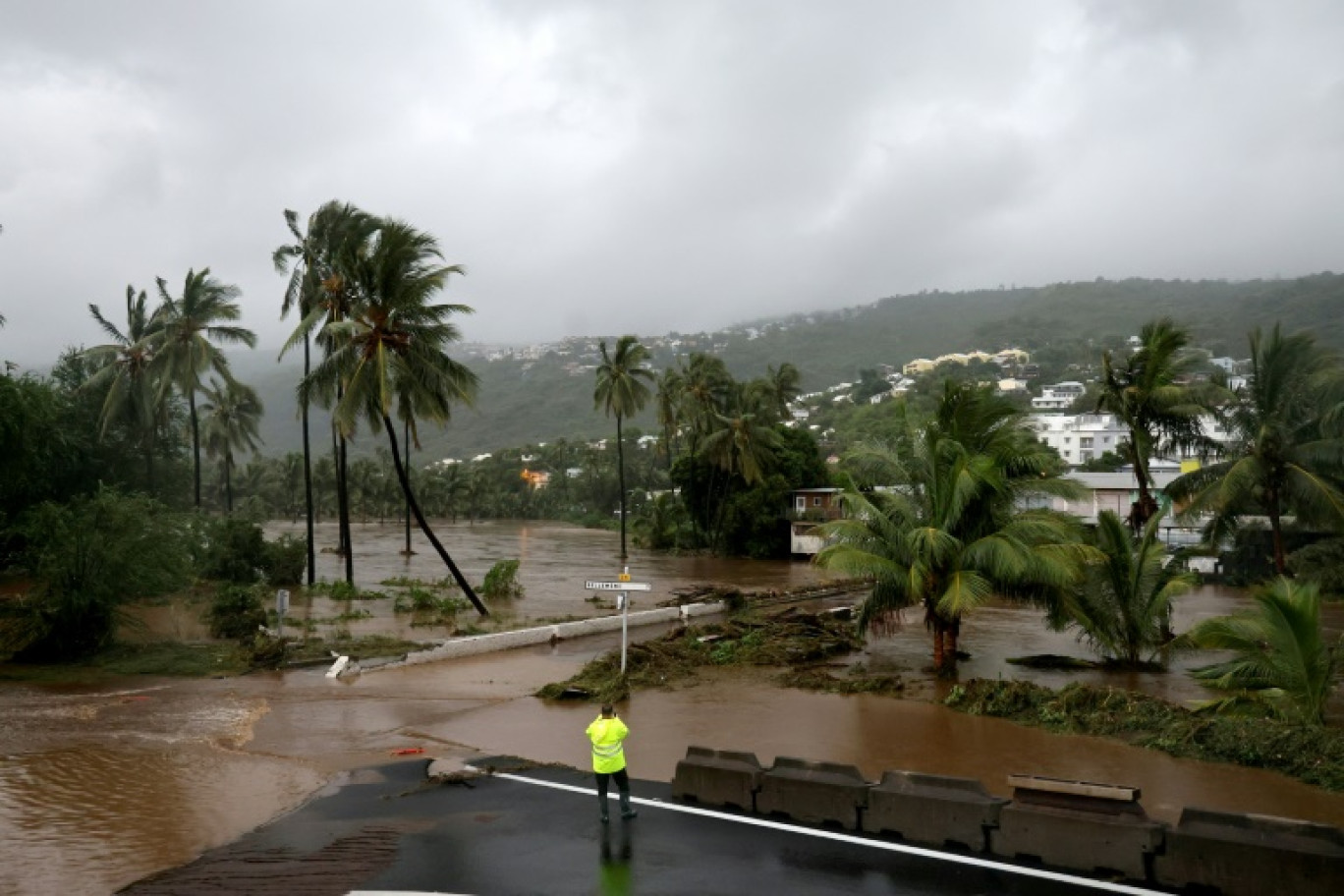 Inondations à Saint-Paul de La Réunion provoquées par le cyclone Garance, le 28 février 2025 © Richard BOUHET