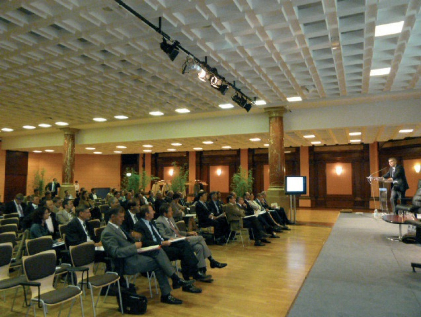 Ouverture de la Convention sur l’interprofessionnalité par le bâtonnier lillois Emmanuel Masson.