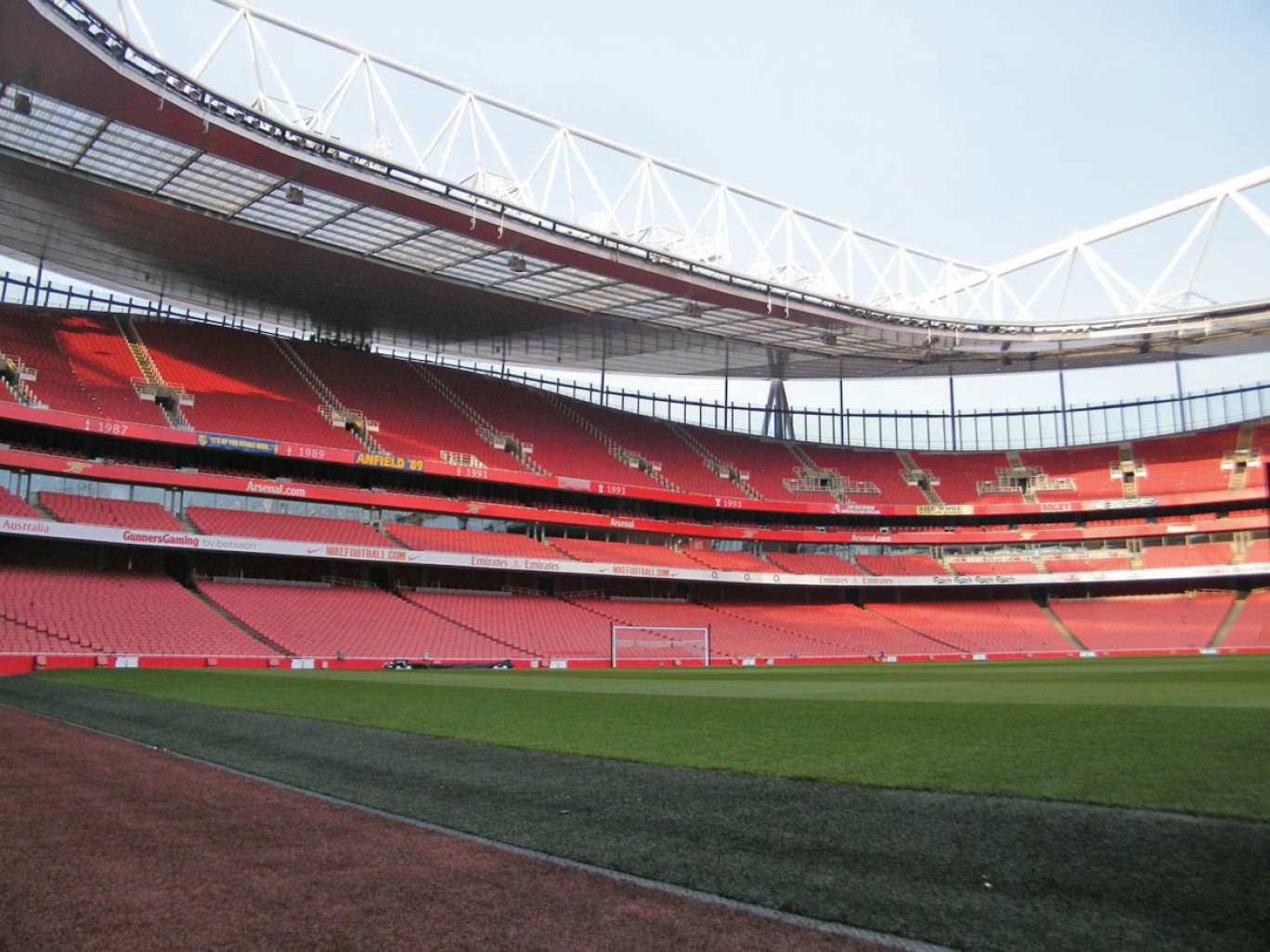 Le stade d’Arsenal à Londres et ses 60 000 places assises, au siège rembourré.