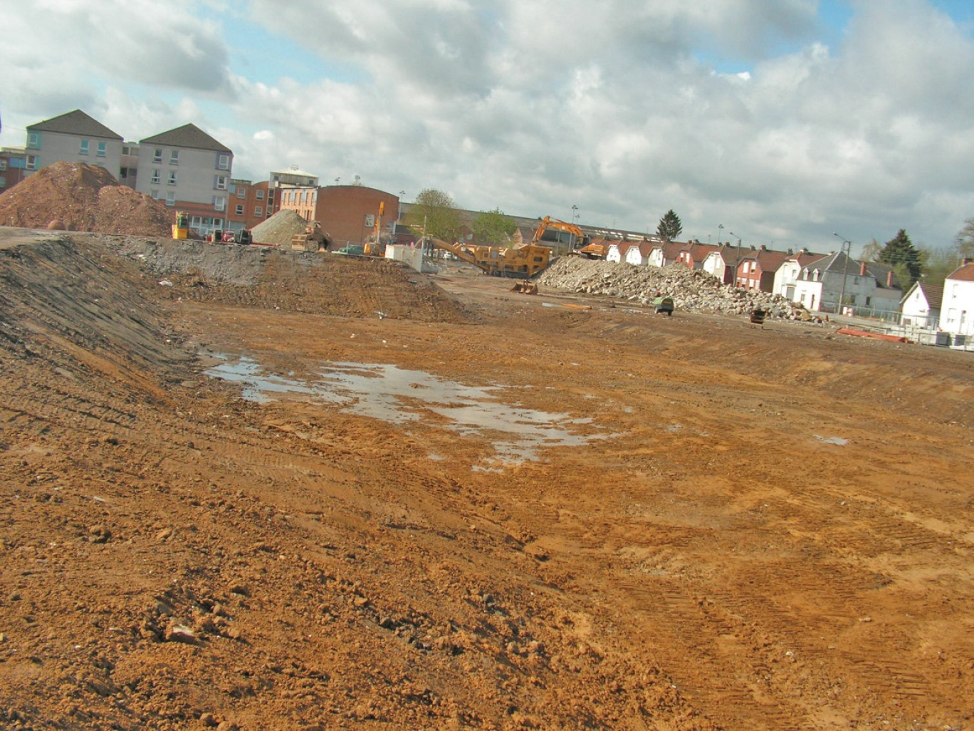 Le centre-ville, près de la gare, est un grand chantier.