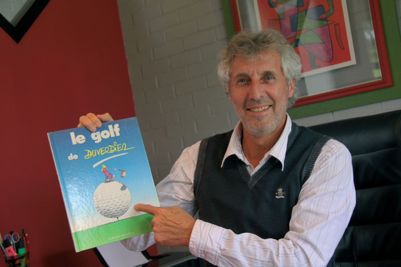 Jacques Tournant s’intéresse également aux BD, surtout lorsqu’elles concernent le sport et plus particulièrement le golf.