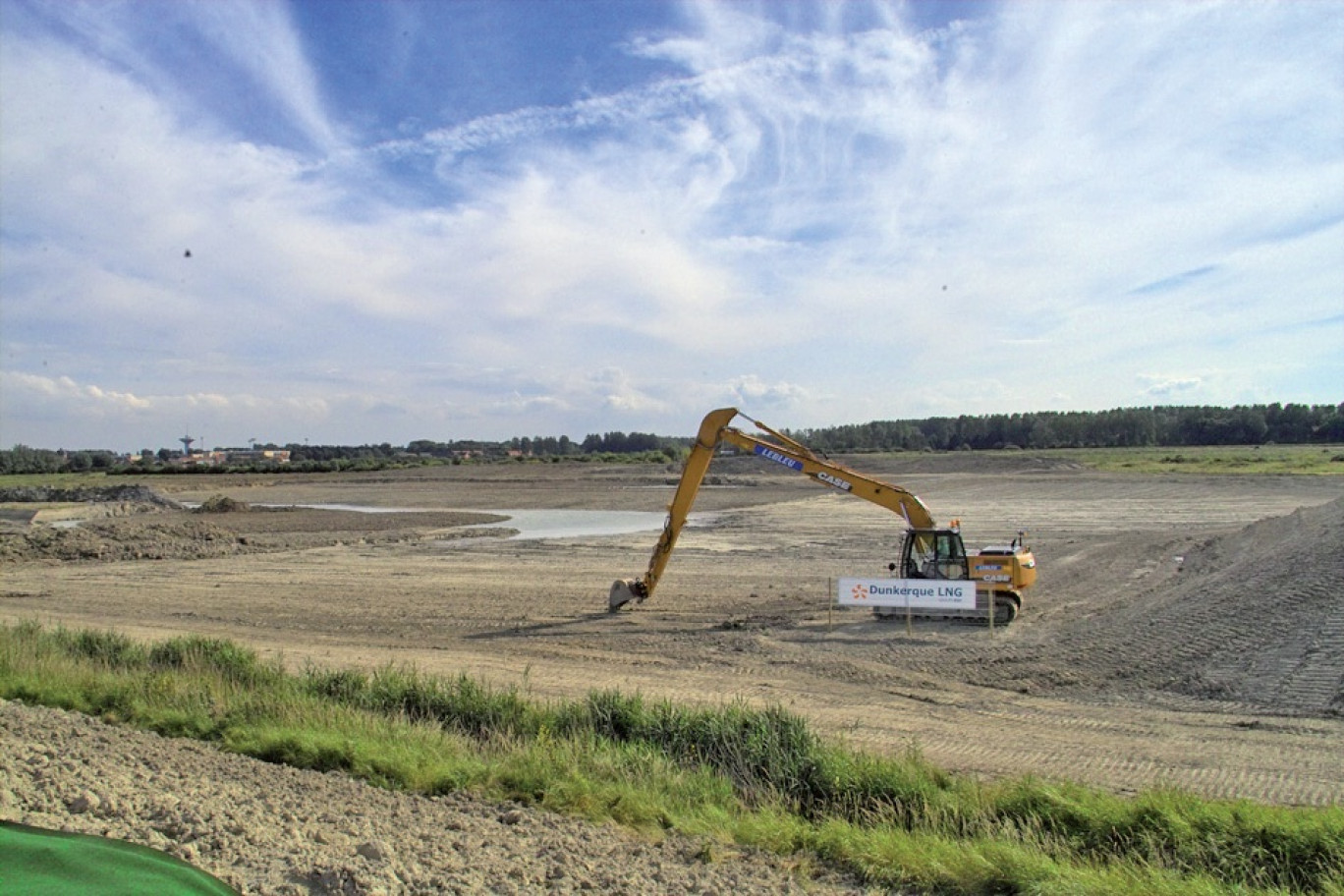 La zone de 20 ha est située à Gravelines, non loin de la centrale nucléaire.