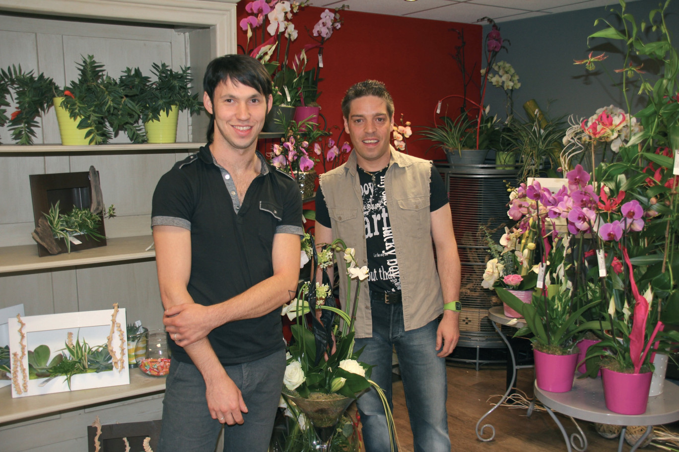 Jimmy Lucas et Grégory Debas font rimer fleur et créativité.