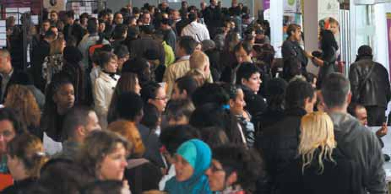 Affluence jeudi dernier au Forum Recrutement Grand Nancy à la salle des fêtes de Gentilly. L’opération entrait dans le cadre de l’opération «1 Semaine, 1 Emploi» pilotée par Pôle Emploi.