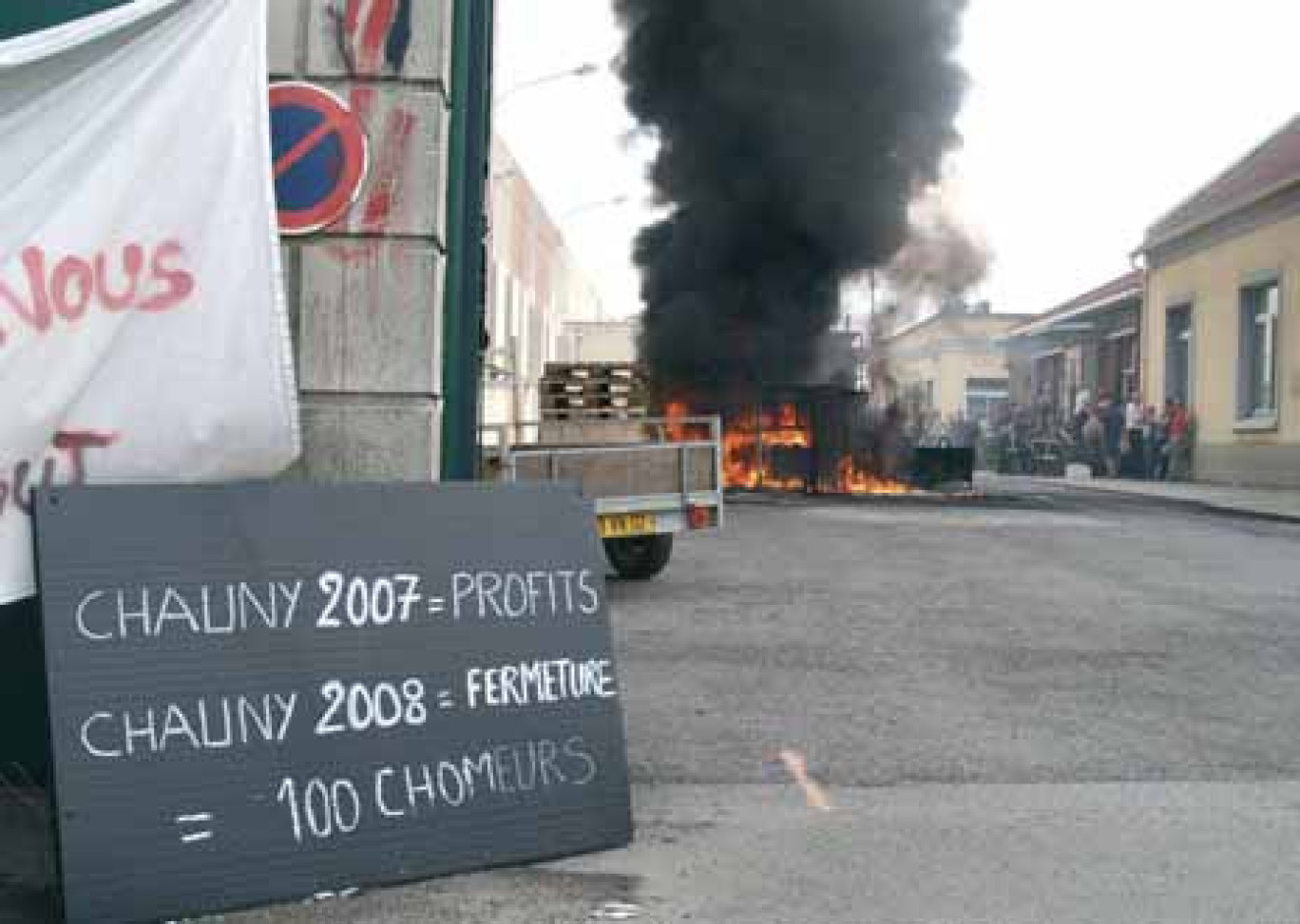 Les fermetures de sites industriels – ici Essex à Chauny en 2008 – et la faible qualification rendent le nord de l’Aisne peu attractif.