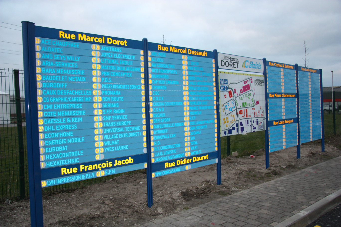 Une signalétique performante zone Marcel-Doret à Calais