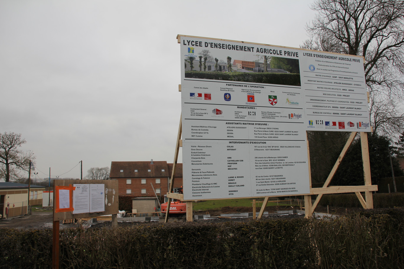 Le chantier du restaurant scolaire a démarré depuis quelques semaines. 